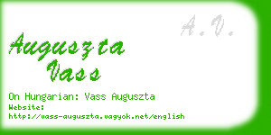 auguszta vass business card